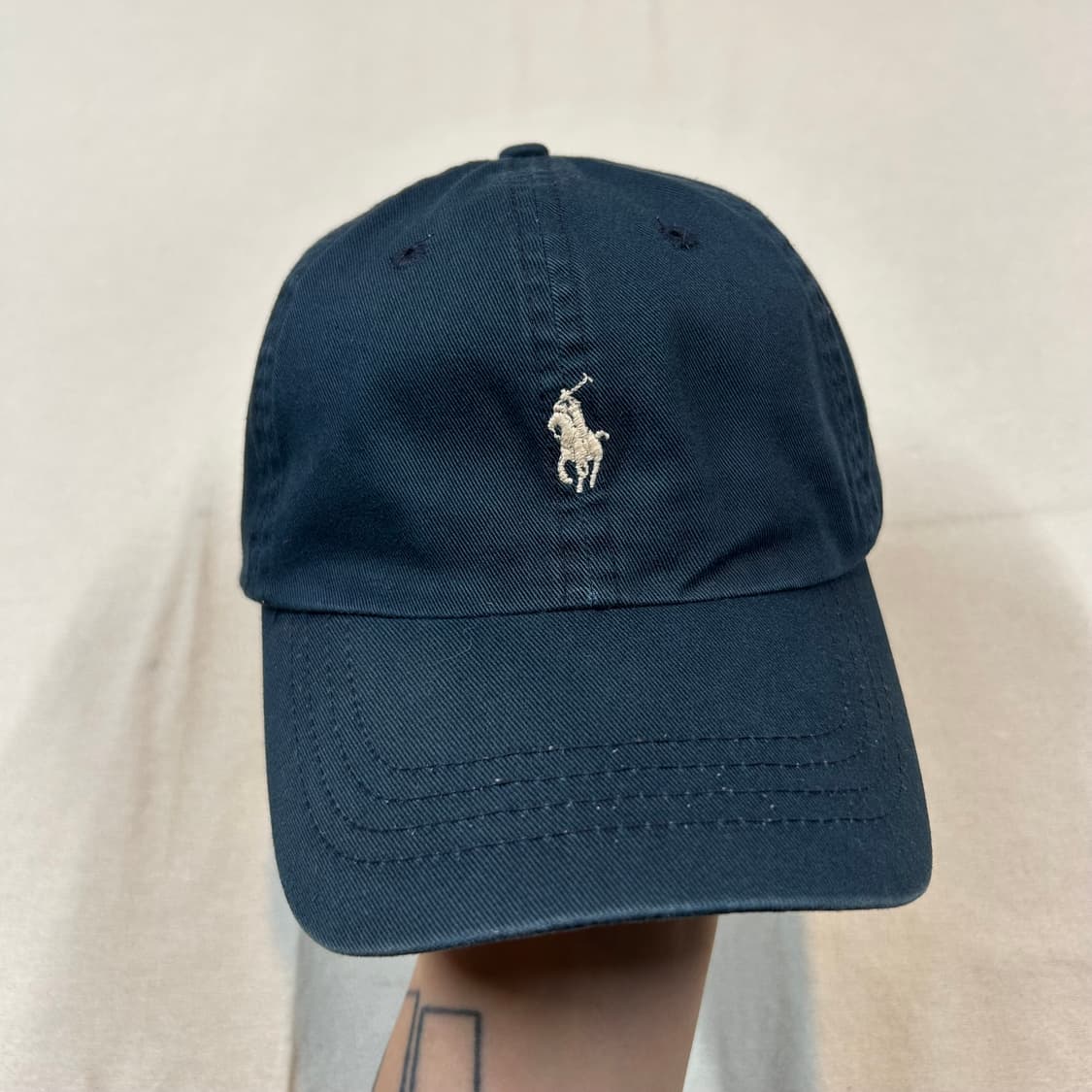폴로 랄프로렌 네이비 볼캡 모자 가죽스트랩 정품 상품이미지2