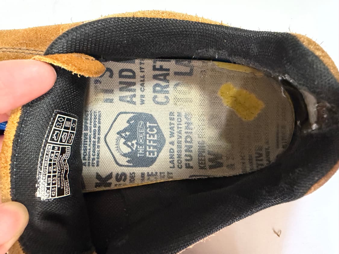 킨 재스퍼 스웨이드 스니커즈 카멜 275사이즈 상품이미지3