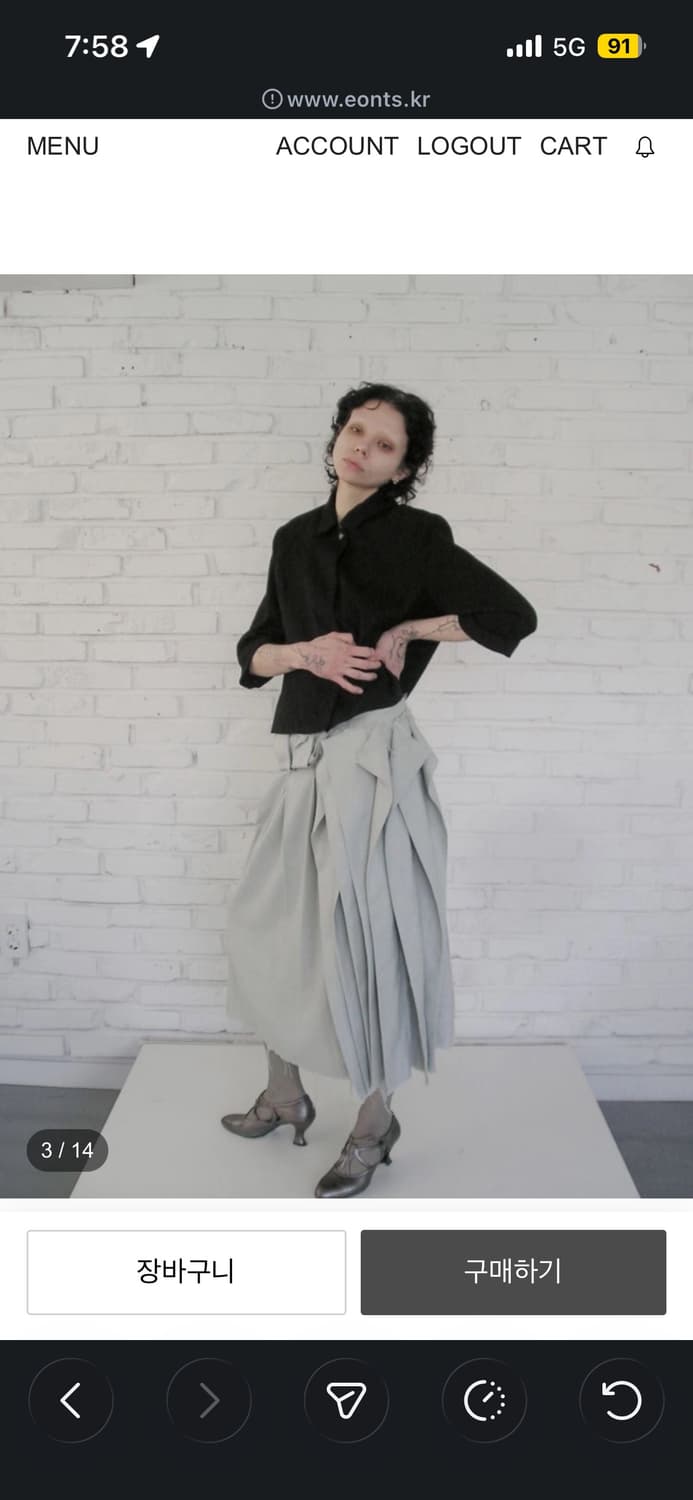 Eonts 에옹스 2025 Offbeat pleats skirt  상품이미지3