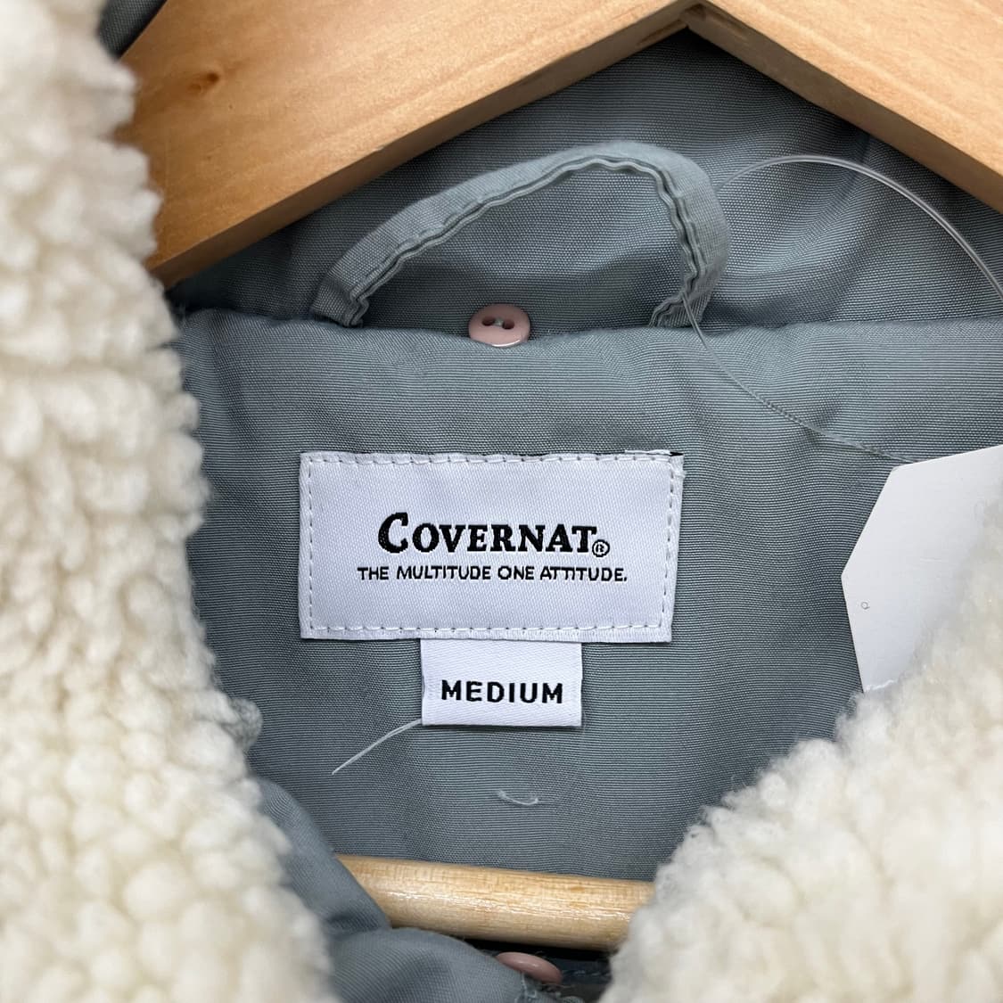 커버낫 뽀글이 카라 코치 자켓 M 상품이미지4