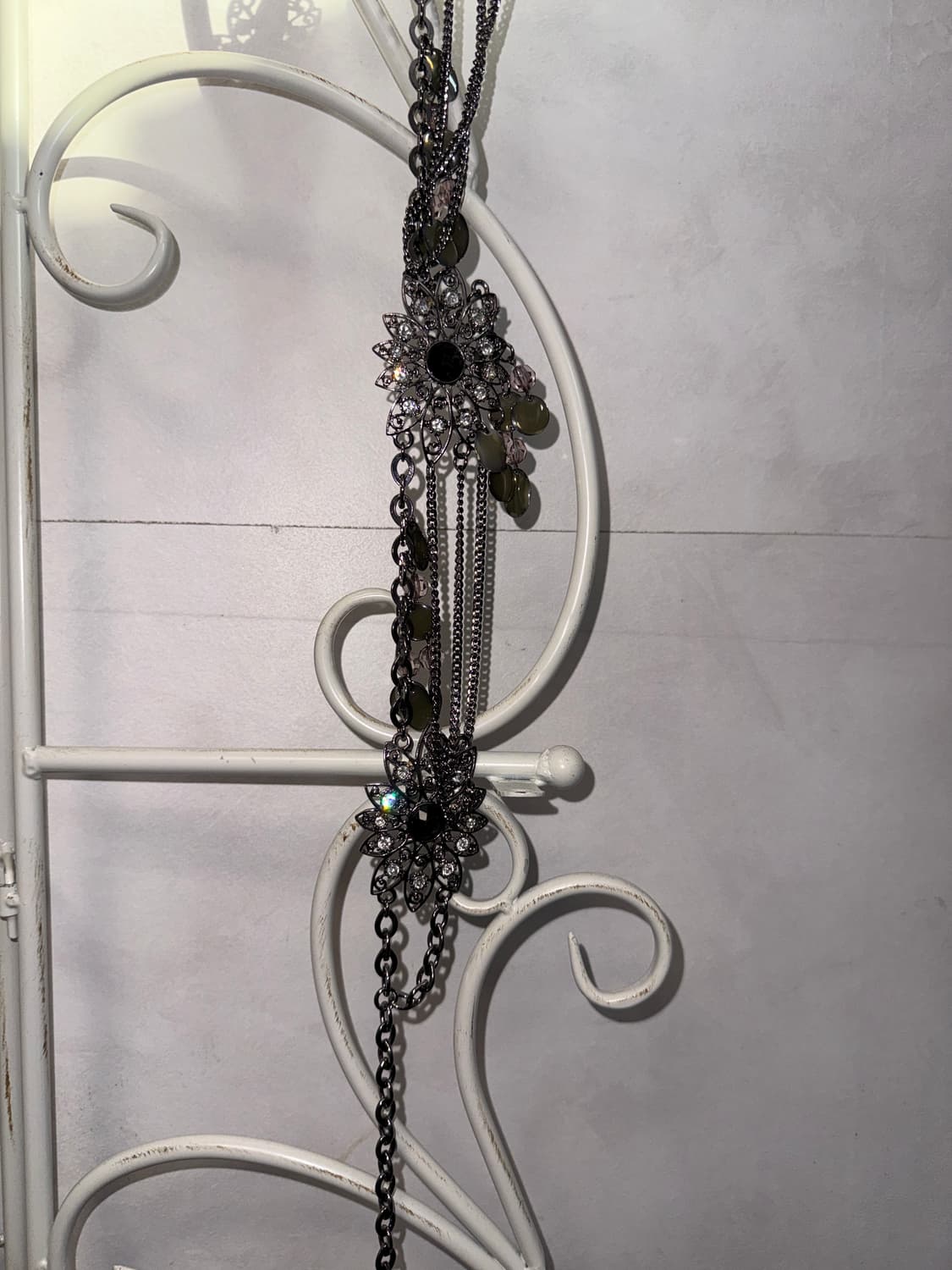 Pink green beads drop flower chain belt 상품이미지7