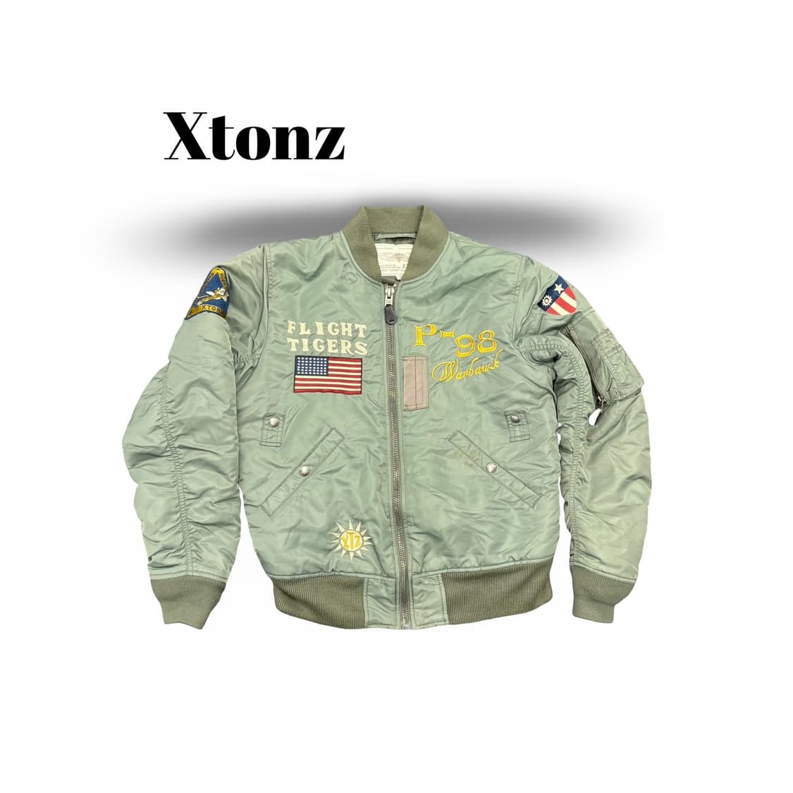 (95)Xtonz 플라이트 타이거즈 MA-1 봄버 상품이미지1