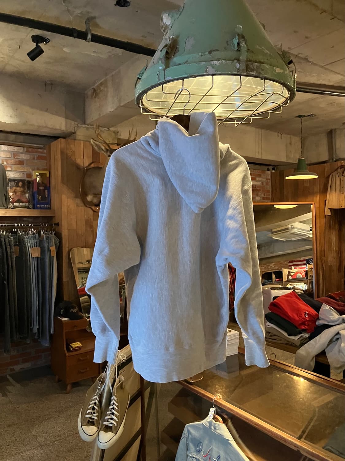 90s USA 빈티지 챔피온 리버스위브 후드 스웻 셔츠 상품이미지3