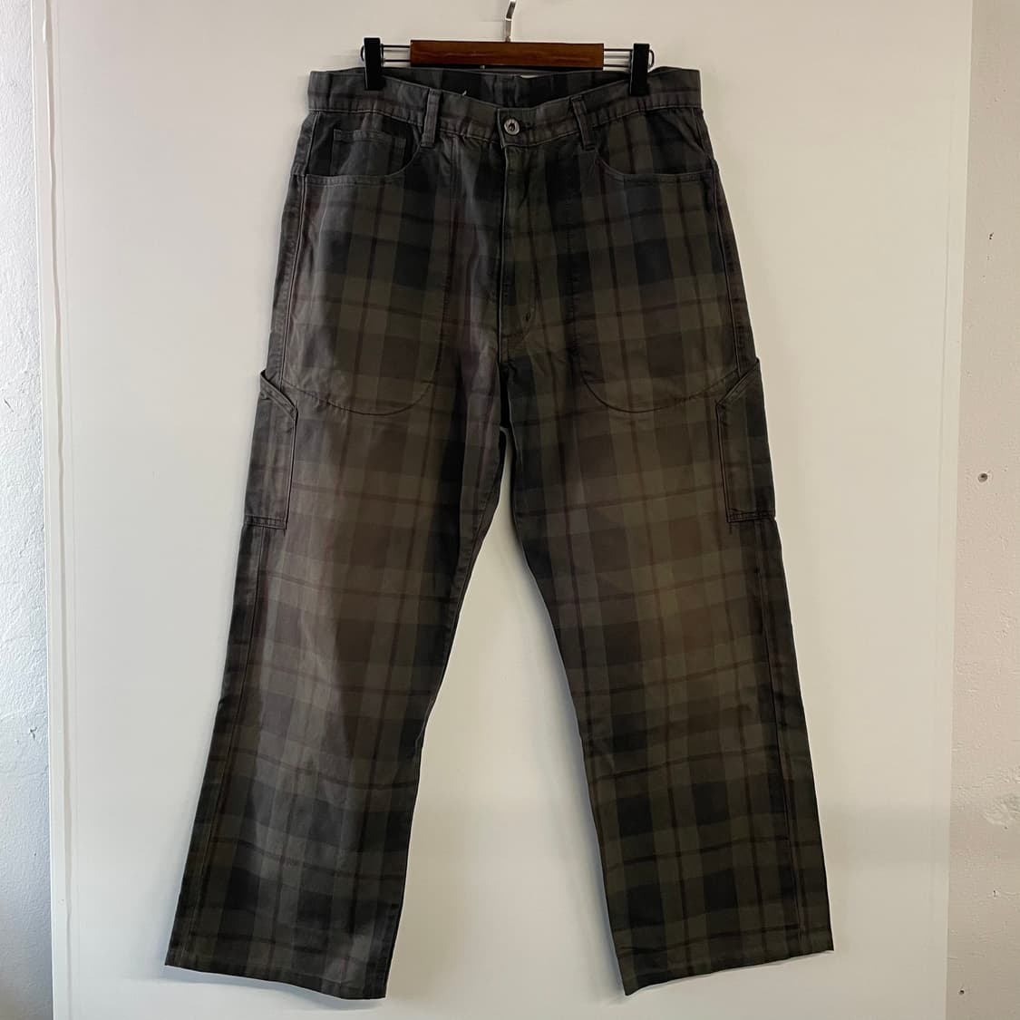 포스트오버롤즈 체크 카펜터팬츠 상품이미지1