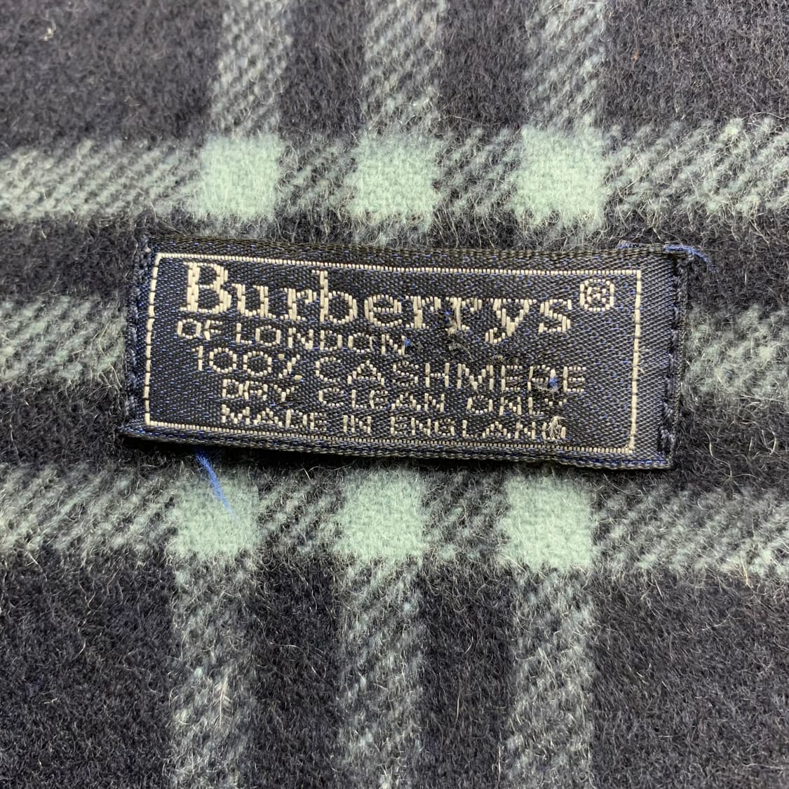 버버리 캐시미어 네이비 노바체크 머플러 목도리 상품이미지3