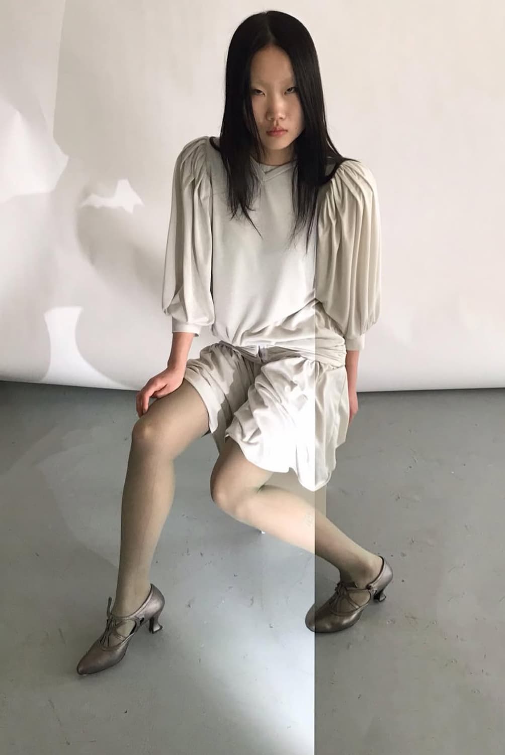 에옹쓰 아르누보 드레스 세이지그린 상품이미지1