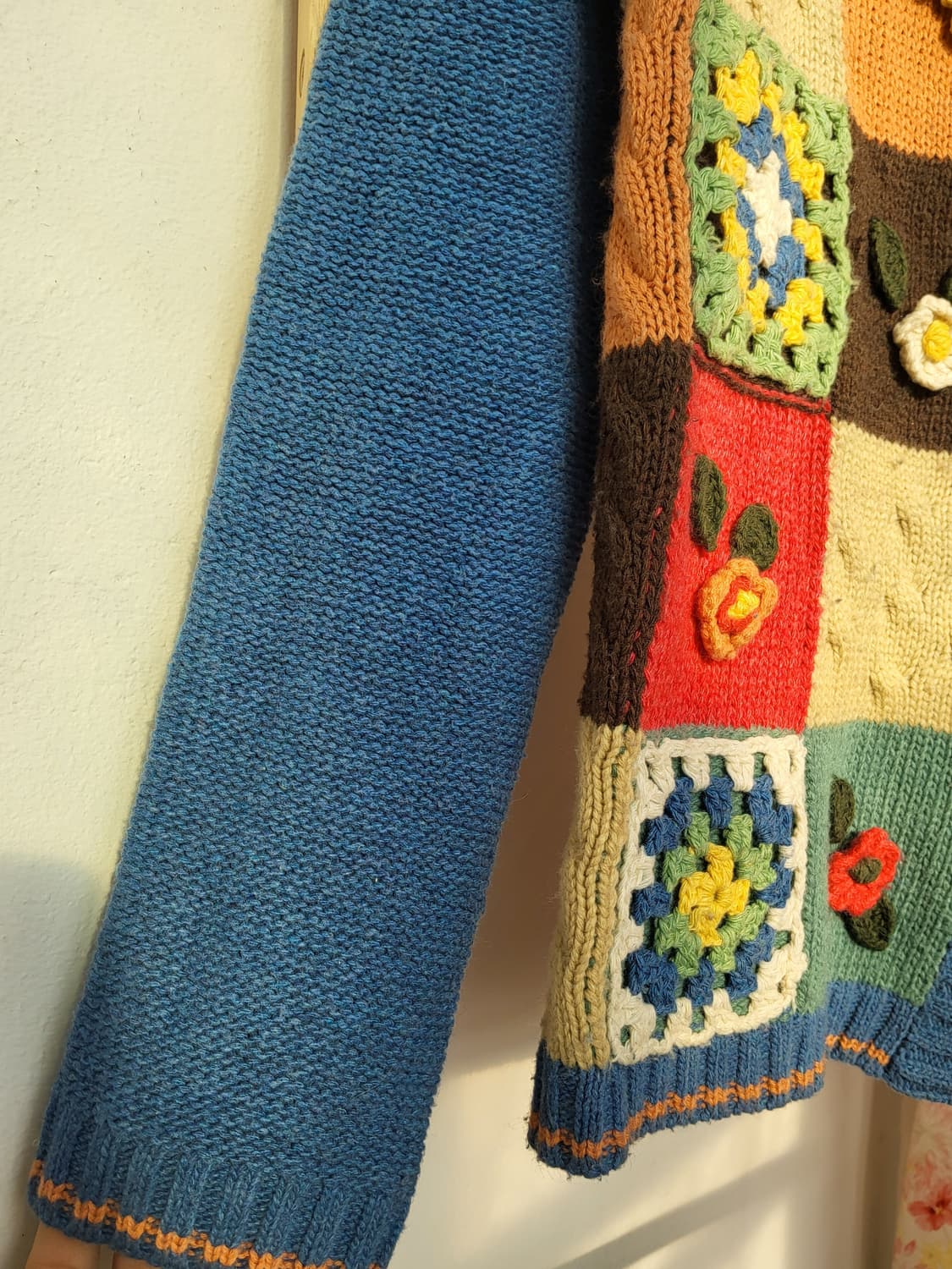 플라워 패치워크 폼폼 가디건 상품이미지5