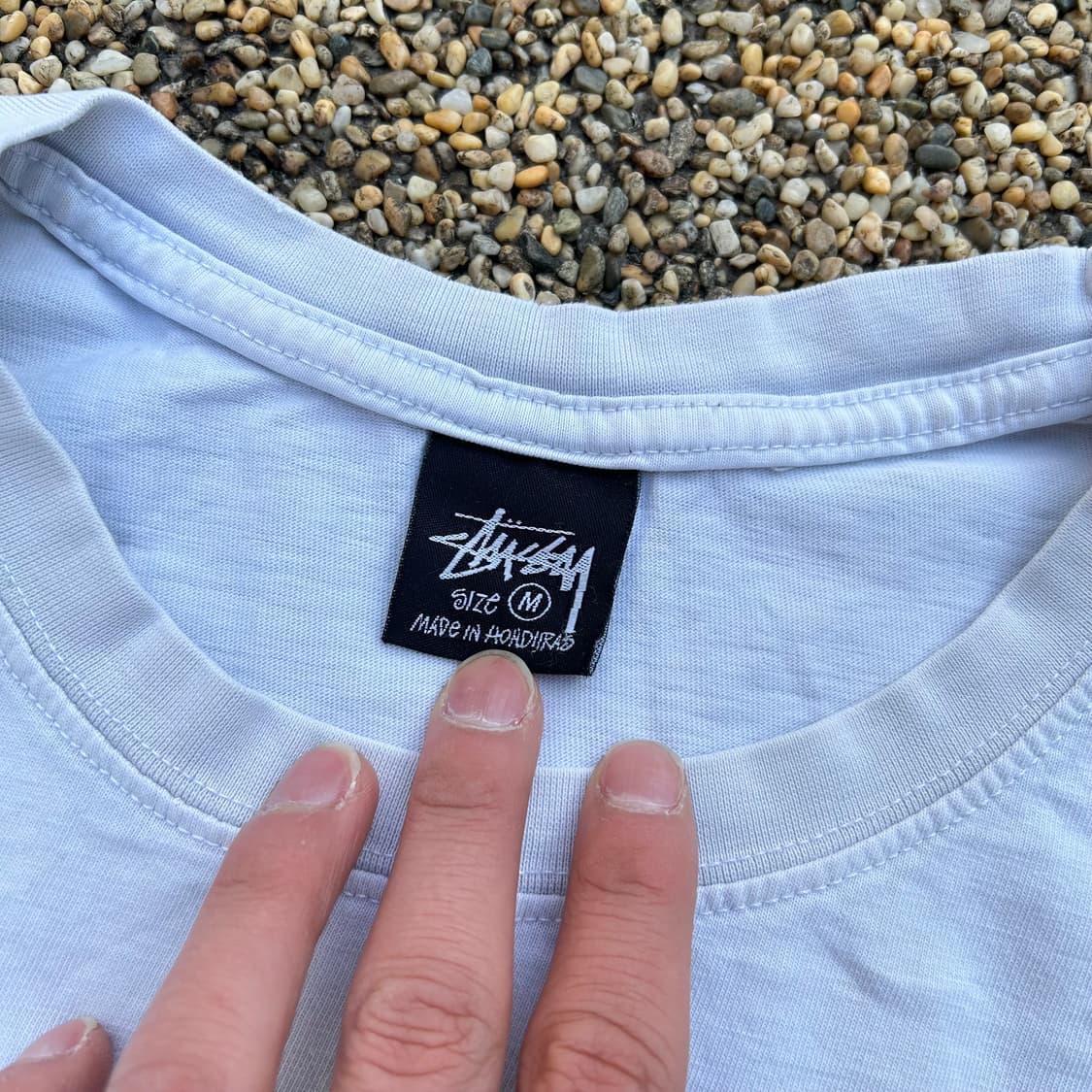 스투시(Stussy) 화이트 로고 반팔티 상품이미지5