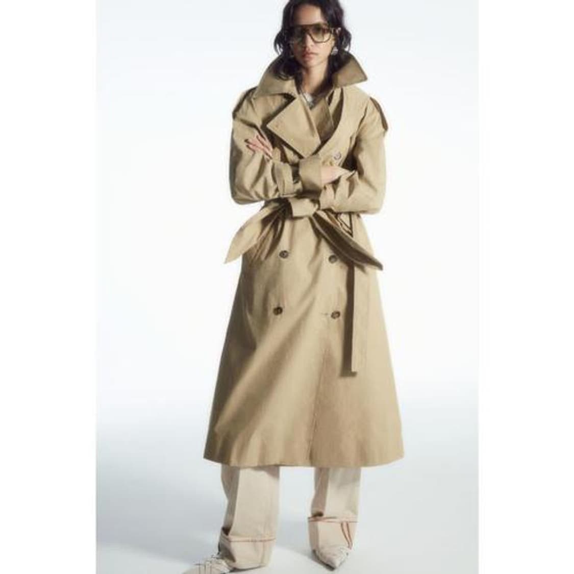 COS 후드 트렌치 코트 상품이미지1