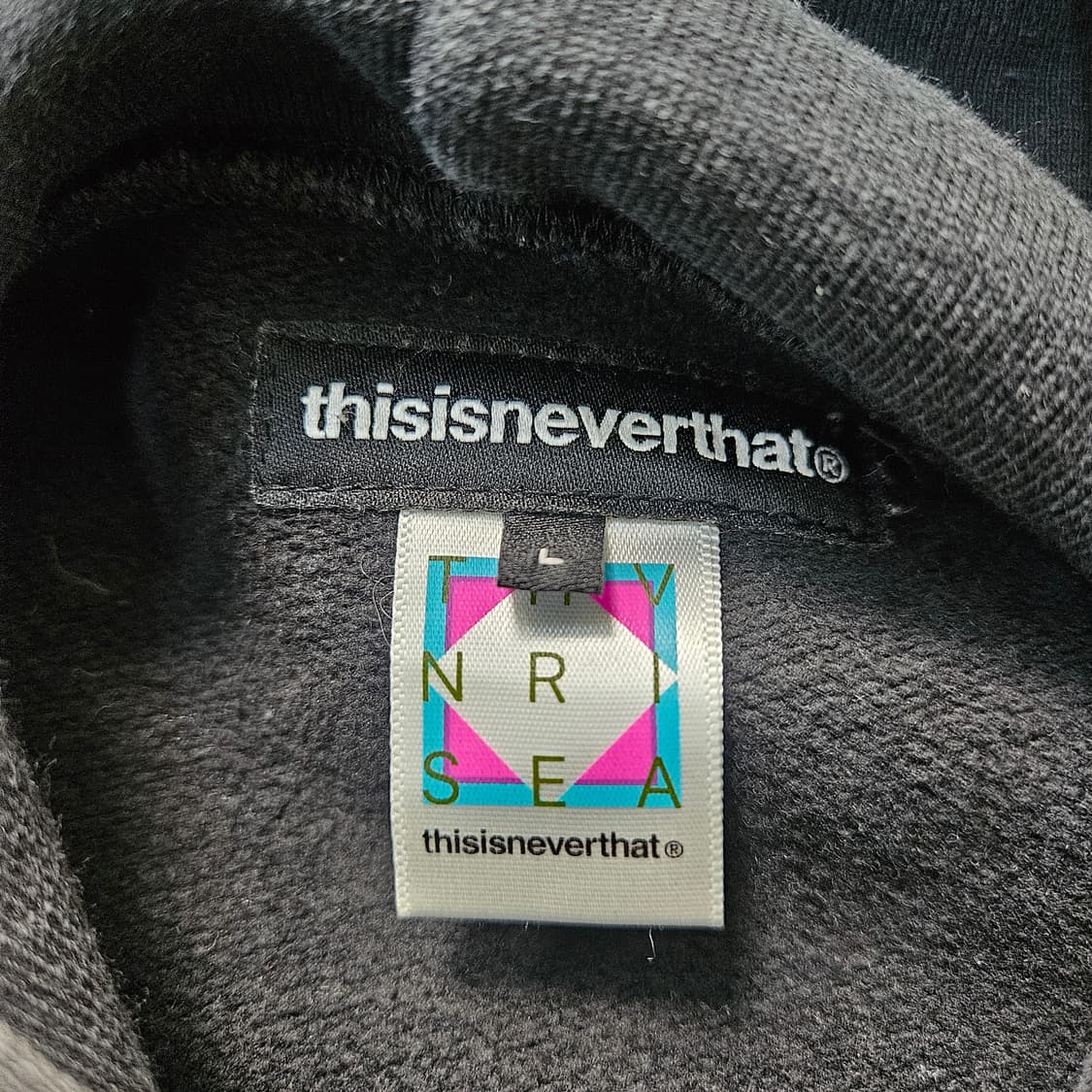 L 디스이즈네버뎃 블랙 후드티 0323Y 상품이미지3