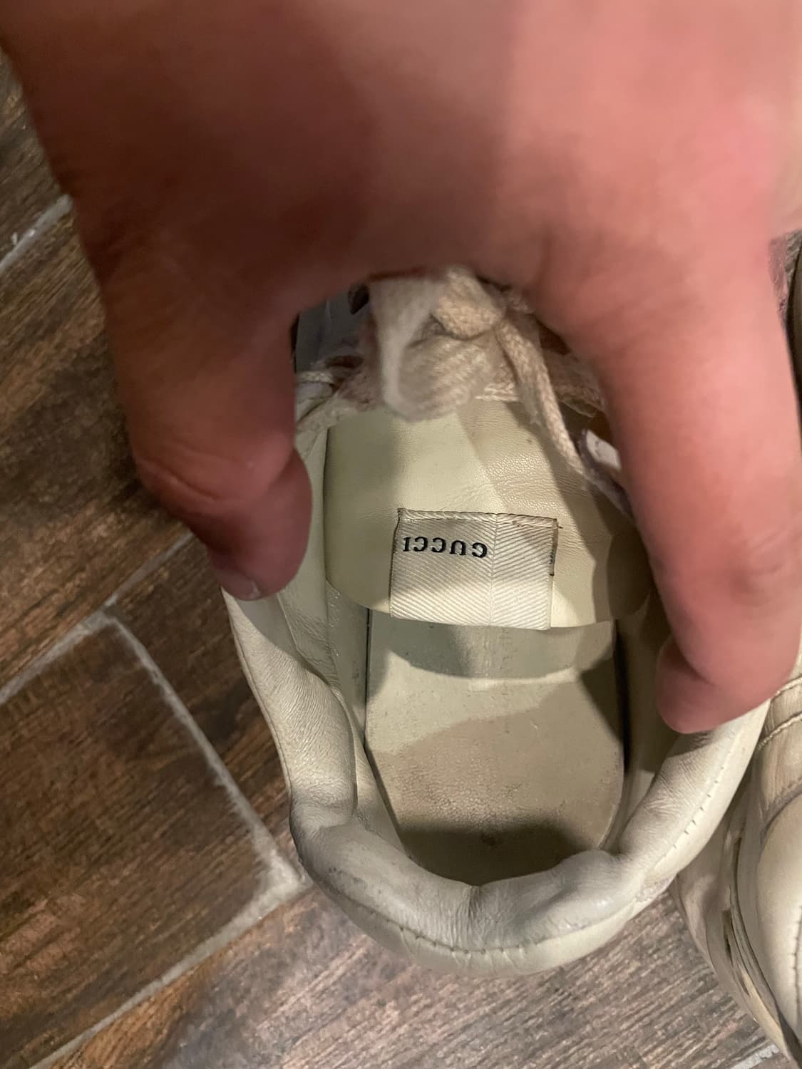 구찌 아이보리 스니커즈 어글리슈즈 240 상품이미지7