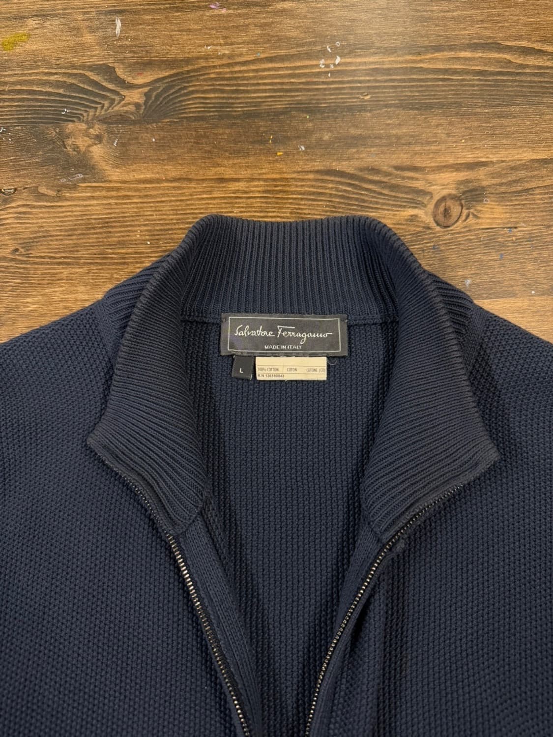 페레가모 니트집업 남성105 상품이미지8