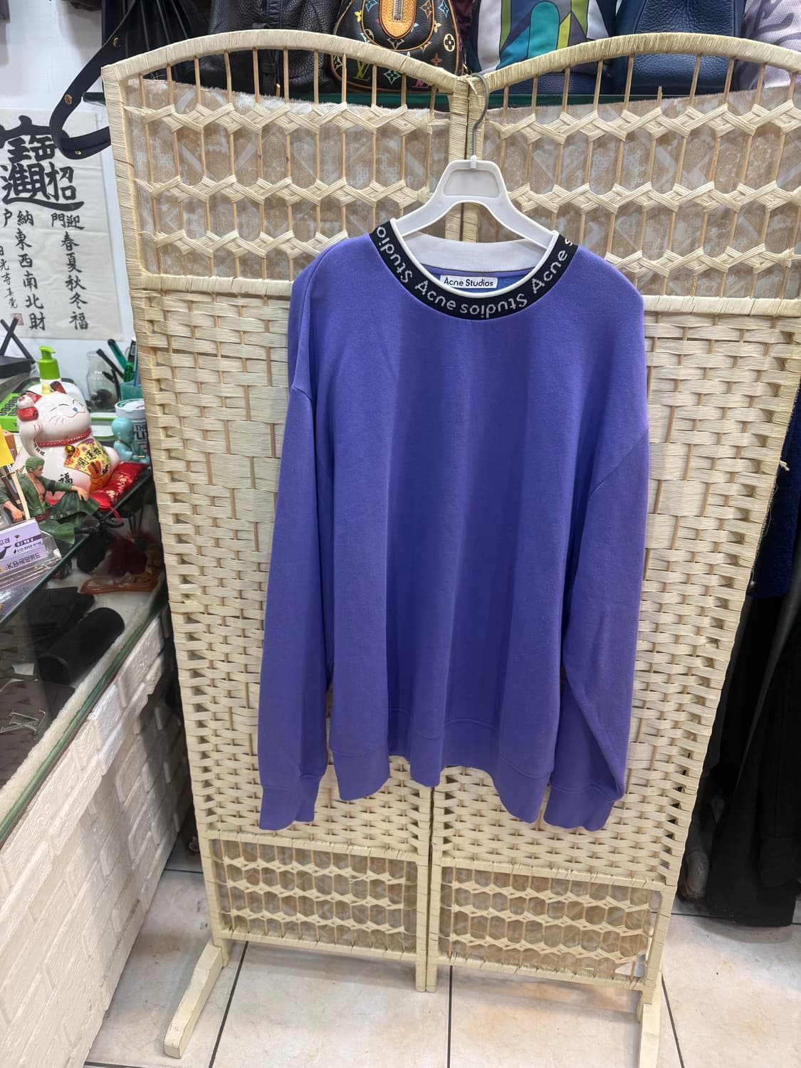 100 정품 아크네스튜디오 플로고 퍼플 스웻셔츠 팝니다 상품이미지1