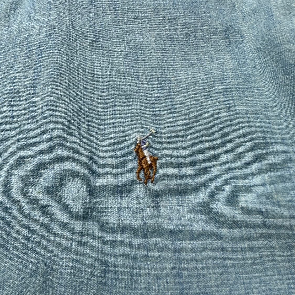 폴로 랄프로렌 데님 샴브레이 셔츠 상품이미지4