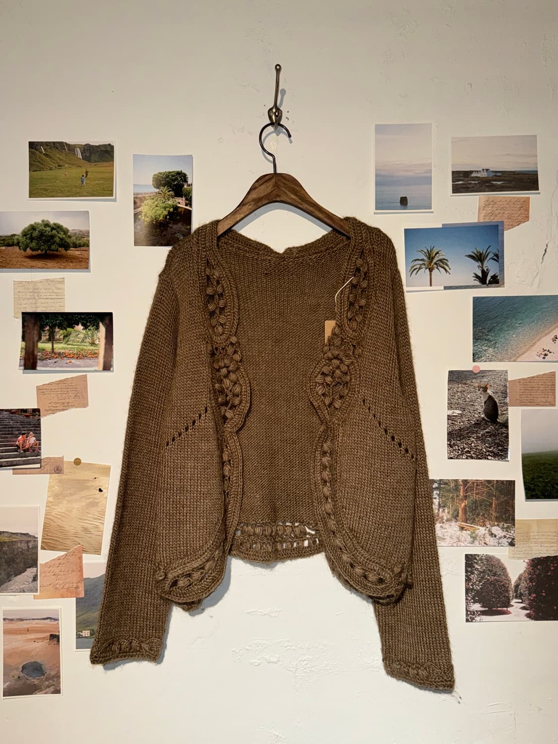 알파카 모헤어 혼방 가디건 상품이미지1