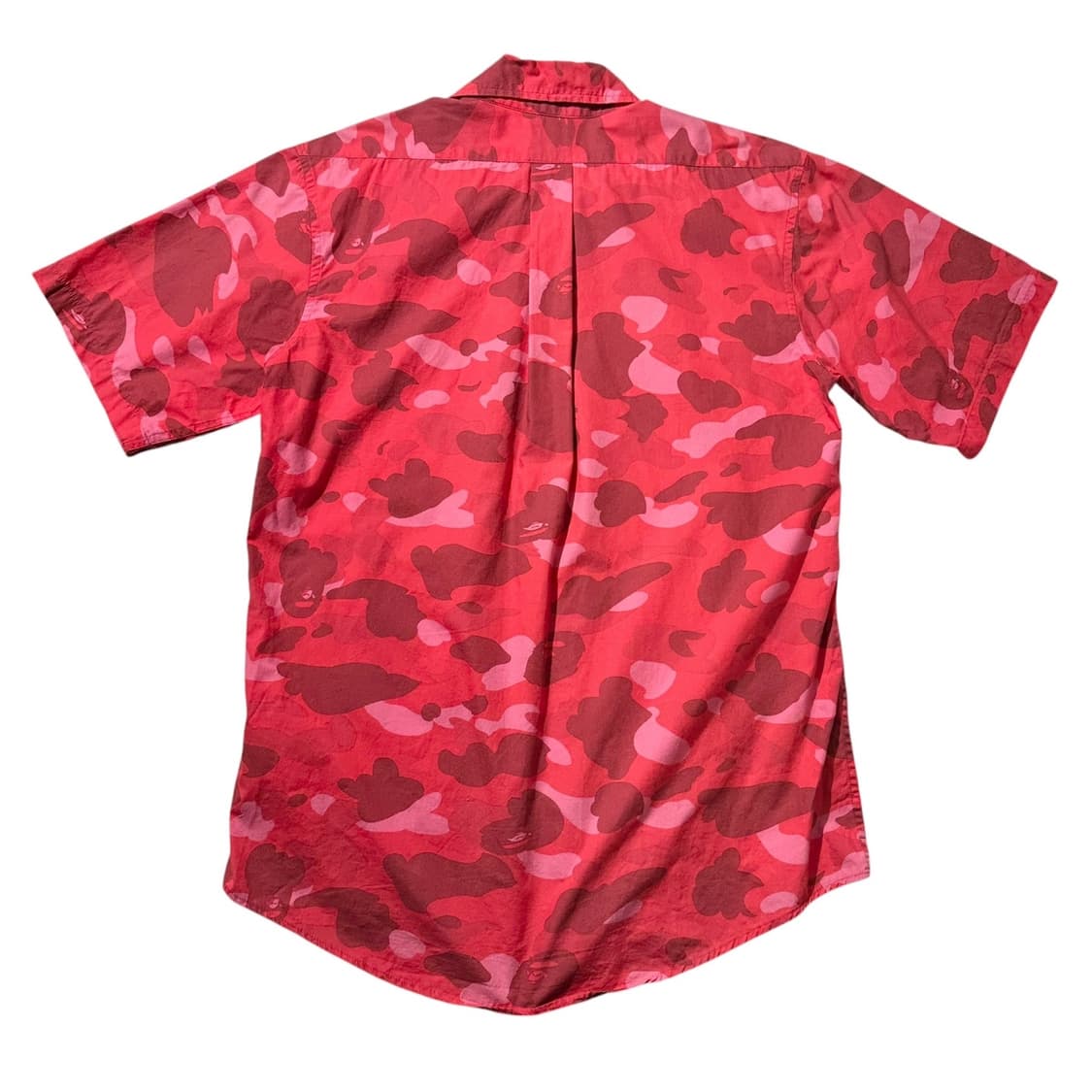 베이프 사루 로고 패치 카모 반팔 셔츠 상품이미지2