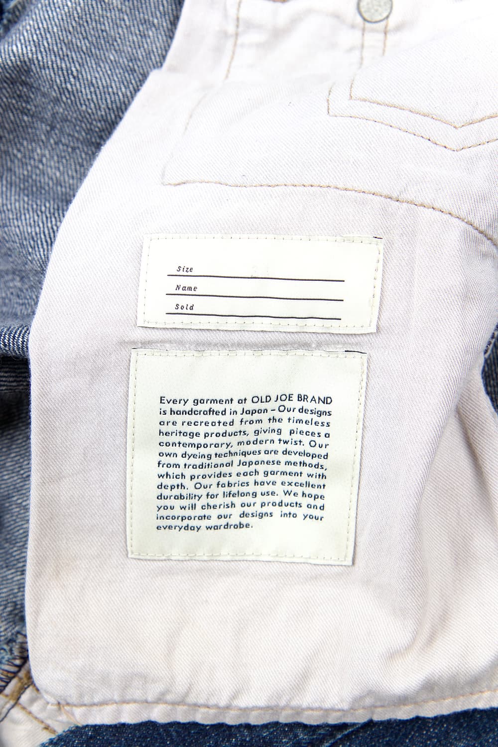 Old&Joe 5포켓 테이퍼드 진 980(신치백 없는 버전) 상품이미지4