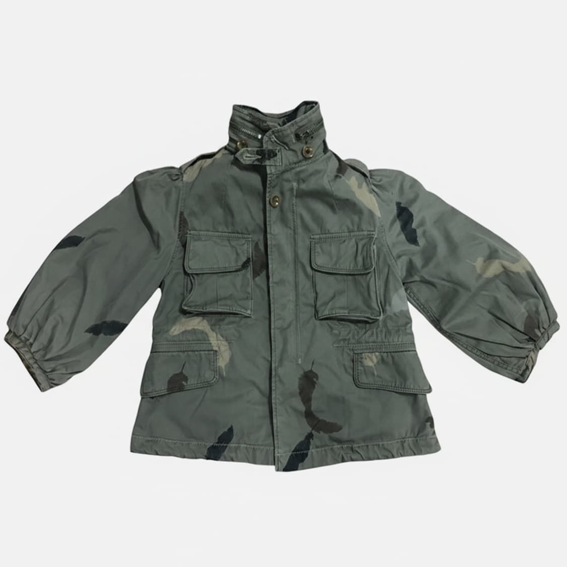 캐피탈 페더 카모플라주 후드 자켓 (XS 여성용) 상품이미지2