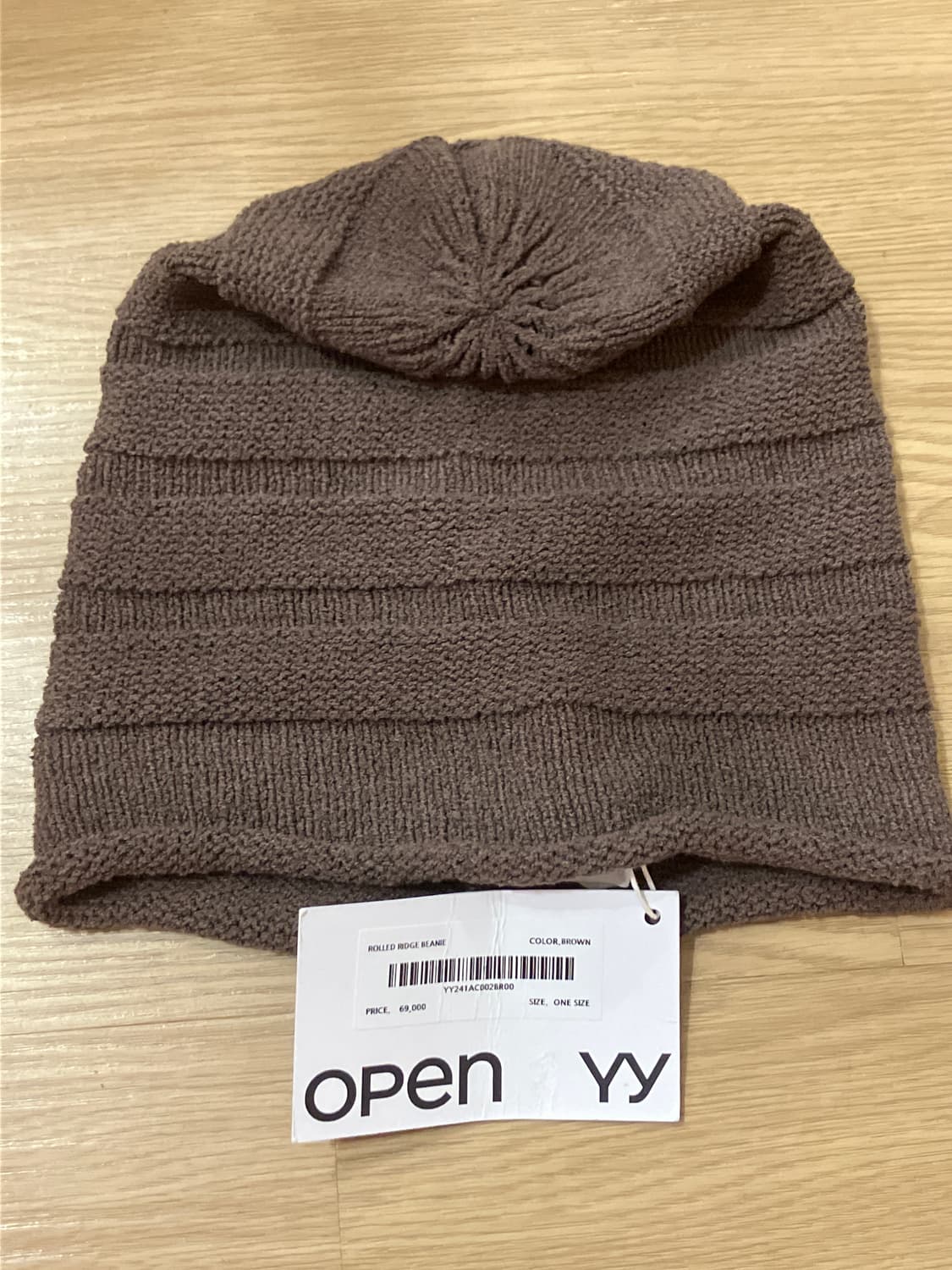 오픈와이와이 비니 브라운 상품이미지3