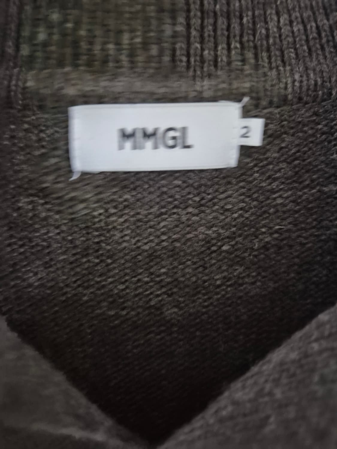 [105~110]MMGL엠엠지엘 울 캐시미어 니트 스웨터 상품이미지4