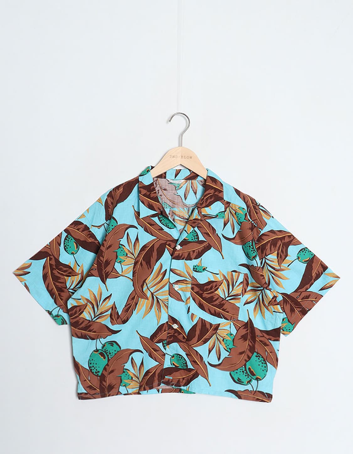 NEWS SELECTION Croped Aloha Shirts 상품이미지1