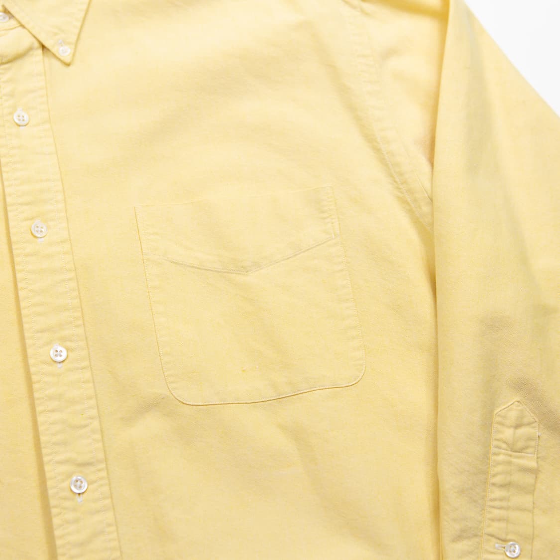 80s 폴로 랄프로렌 빅 옥스포드 셔츠 옐로우 상품이미지3