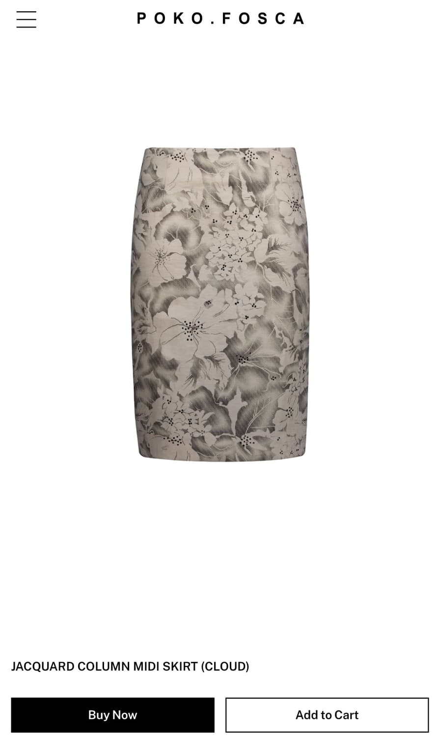 포코포스카 JACQUARD COLUMN MIDI SKIRT 상품이미지1