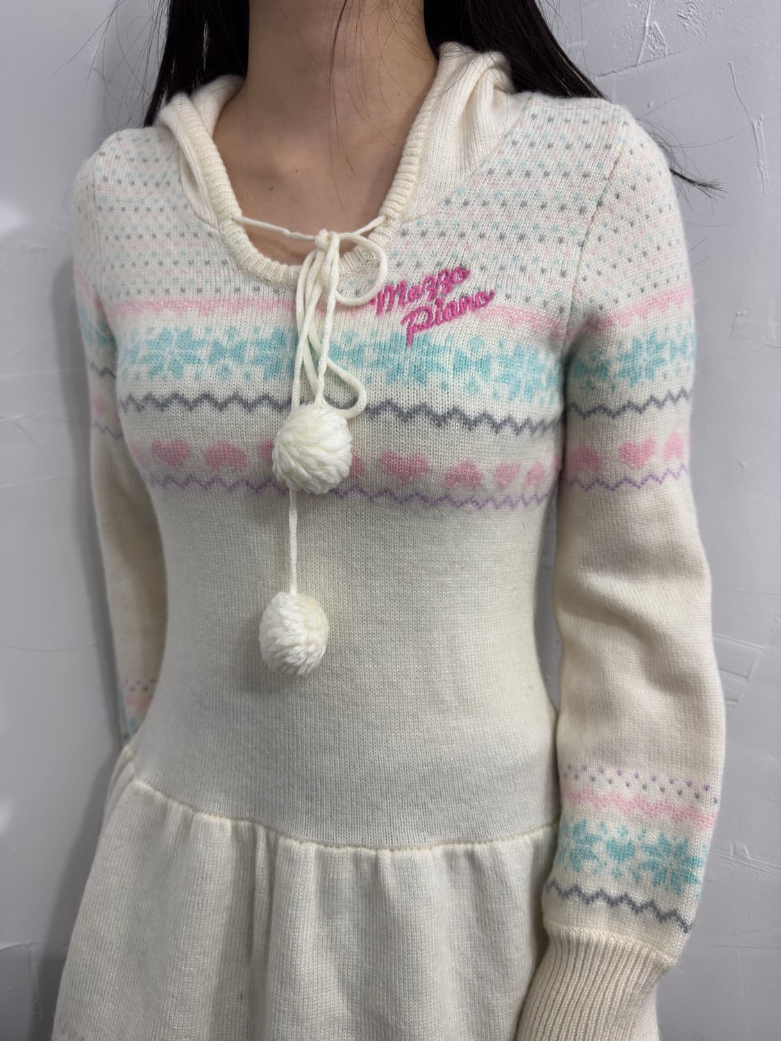 mezzo piano knit hood onepiece 상품이미지4