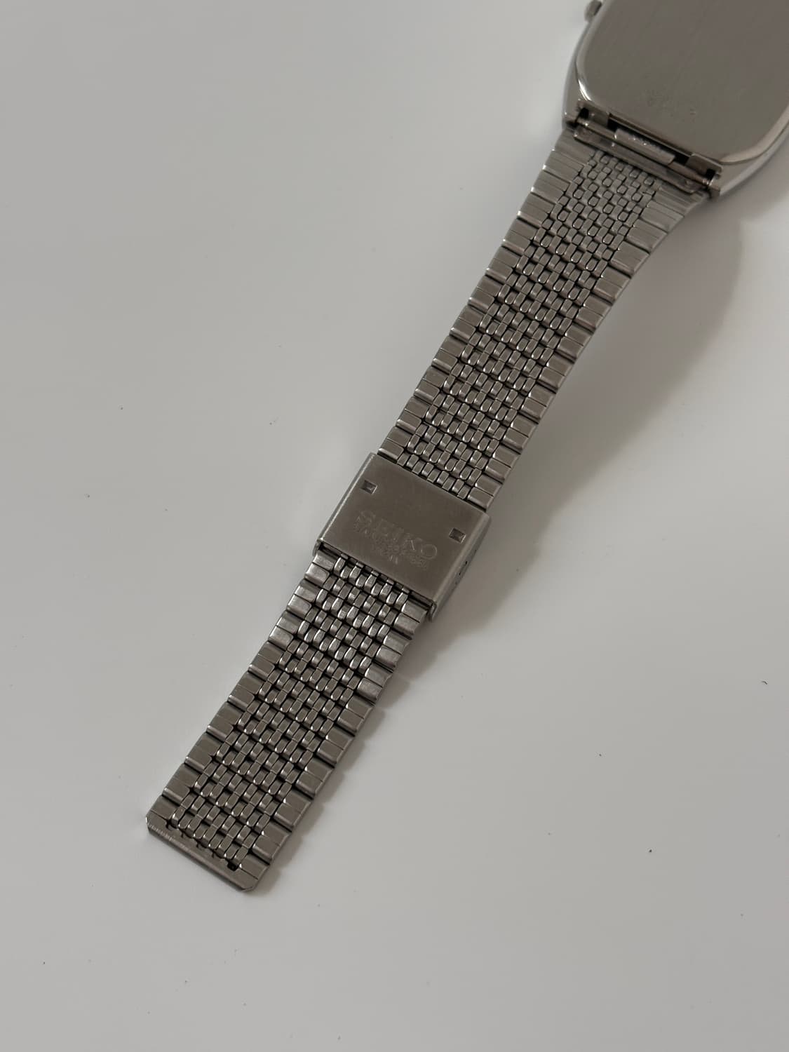 세이코 빈티지 시계 1980년대 Chariot 스퀘어 실버 쿼츠 상품이미지8