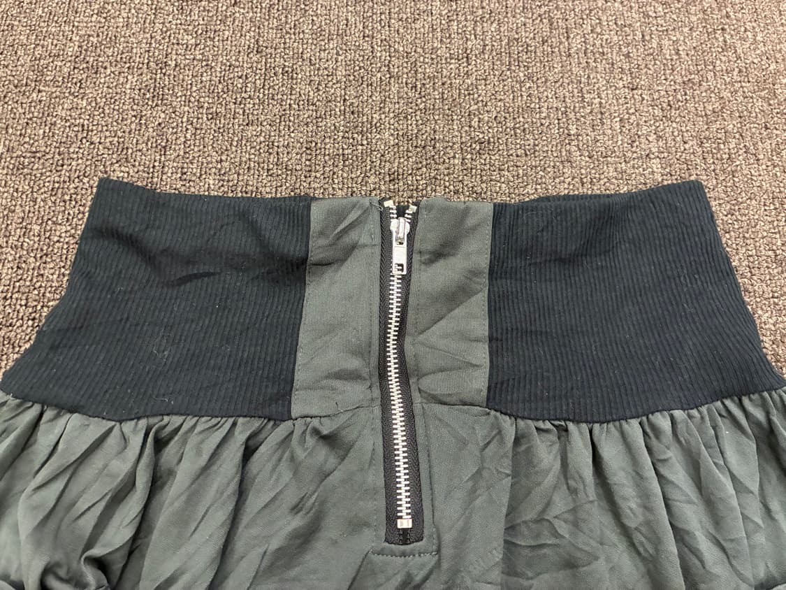 M)Japanese vintage 여성 지퍼 디자인 미니 스커트 상품이미지4