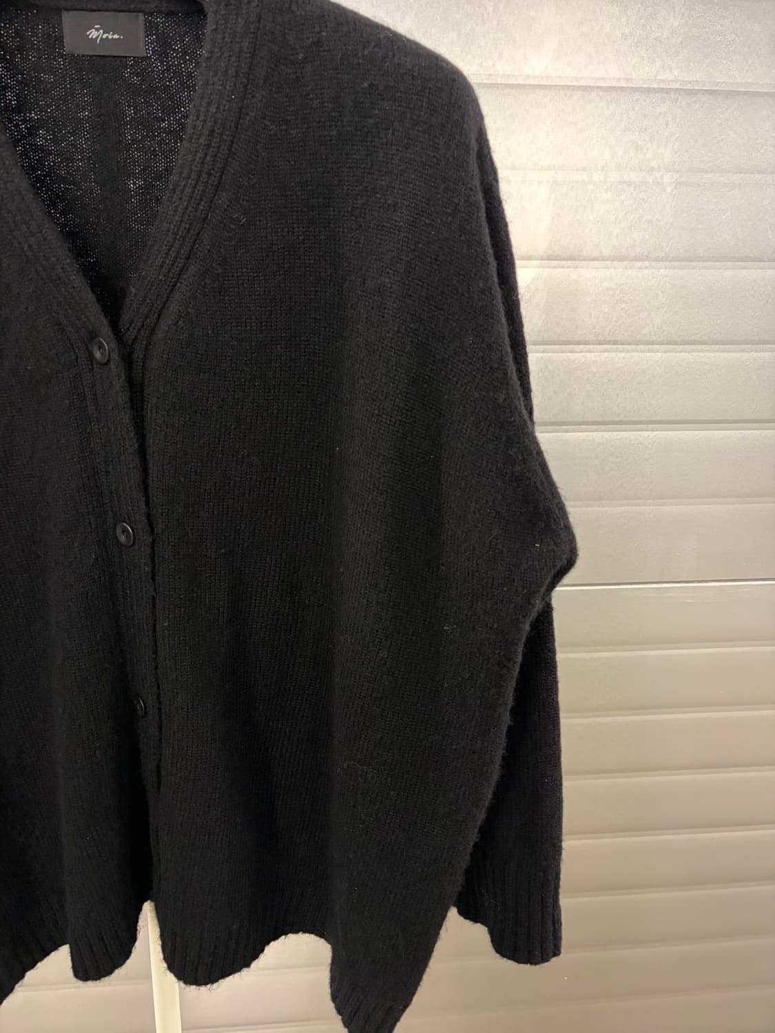 모이아 23FW 2way 알파카 가디건 블랙  상품이미지4