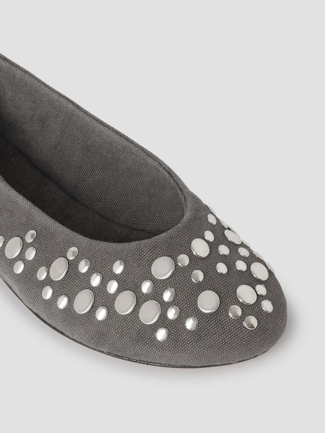 [37,38,39]기마구아스 스터드 발레리나 슈즈/그레이 상품이미지9