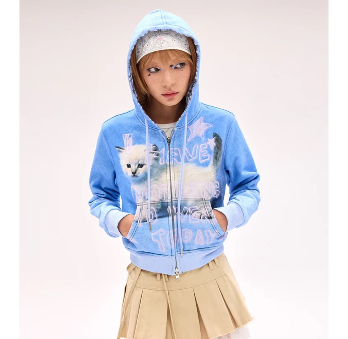 씨피어스 cfierce 크라운헤드 헤어밴드 화이트  상품이미지3