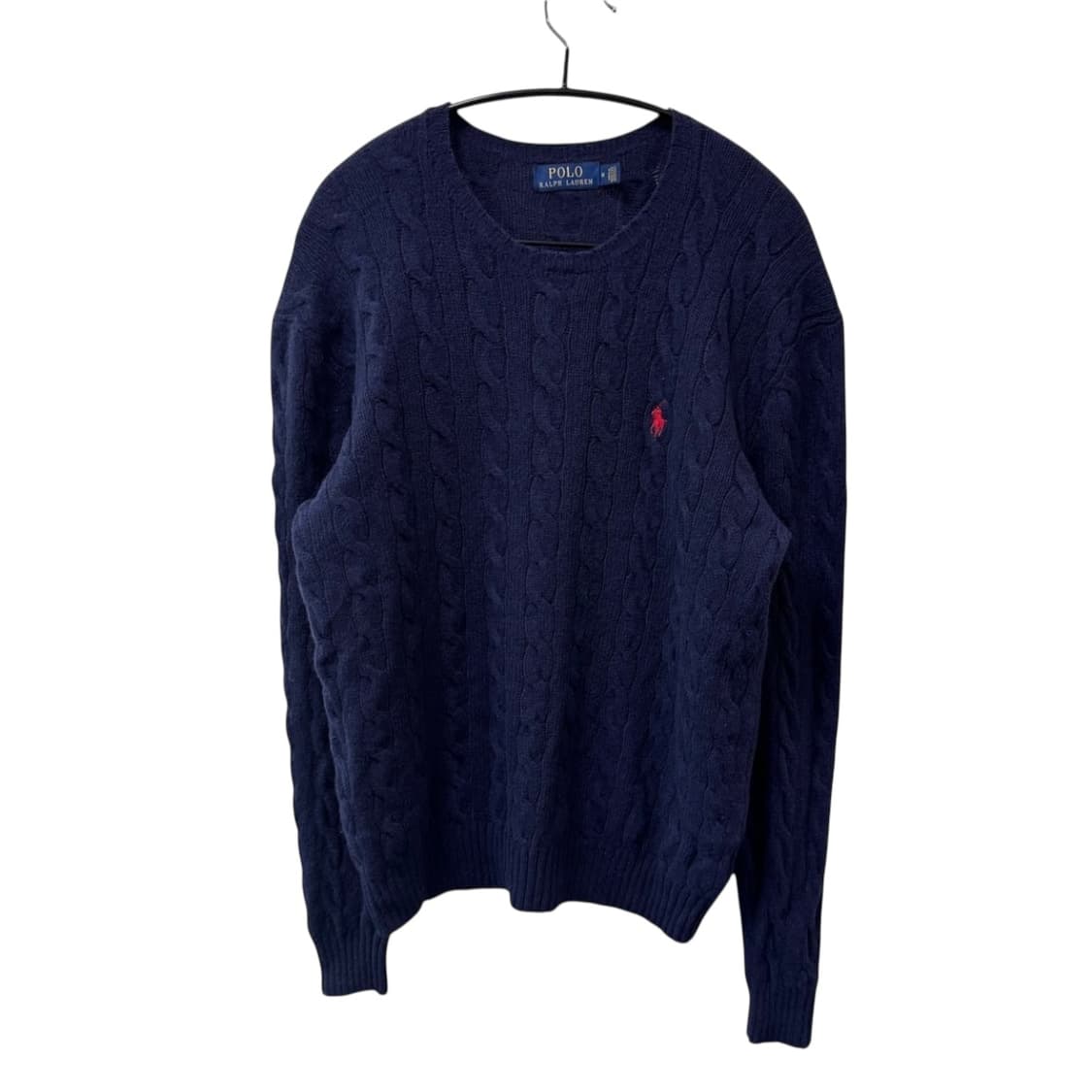 폴로 랄플로렌 네이비 꽈배기 니트 상품이미지2