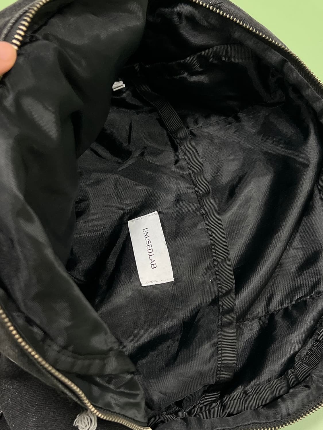 언유즈드랩 워시드 데님 백팩 상품이미지3