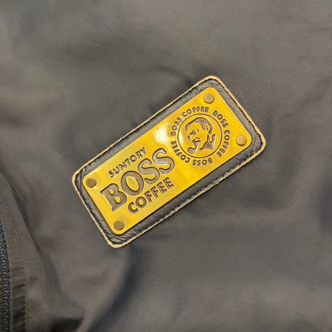 산토리 보스 BOSS 리버시블 골드 점퍼 집업 자켓 E4 상품이미지9