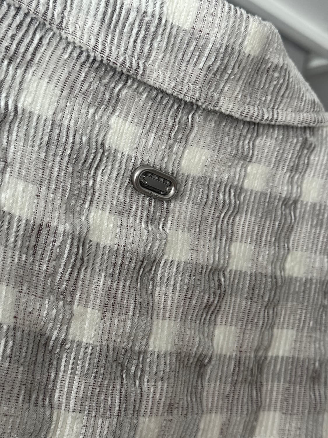 솔리드옴므 25fw 벨벳 체크 셔츠 50사이즈 새상품 판매 상품이미지4