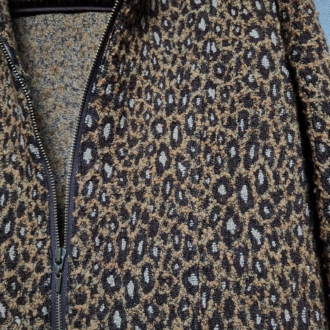 프레타 쿠튀르 호소노 히사시 요지야마모토 디자이너 레오파드 하프 자켓 상품이미지5