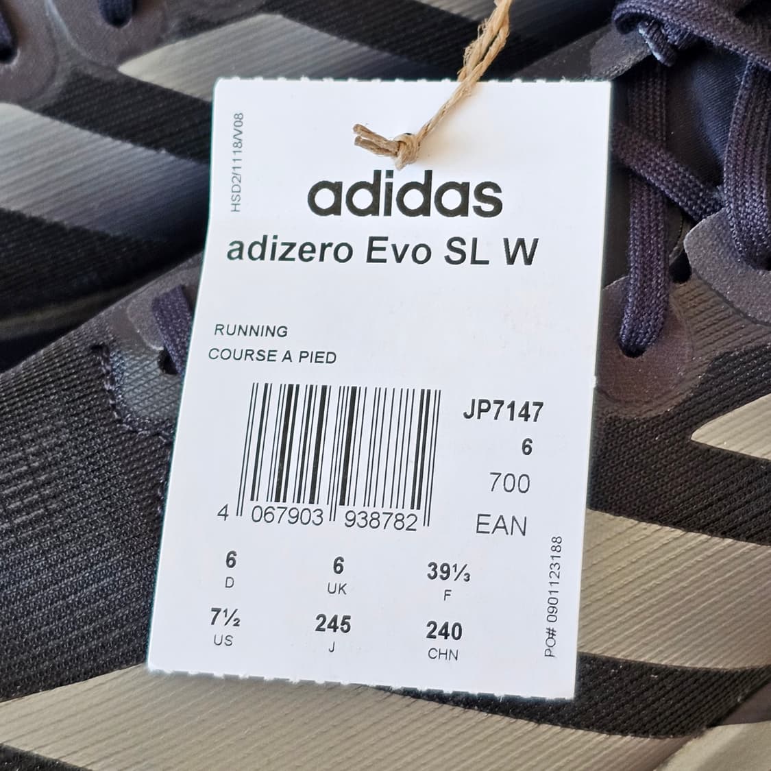 245 새제품) (W) 아디제로 에보슬 EVO SL 코어블랙 런닝화 런닝 상품이미지4