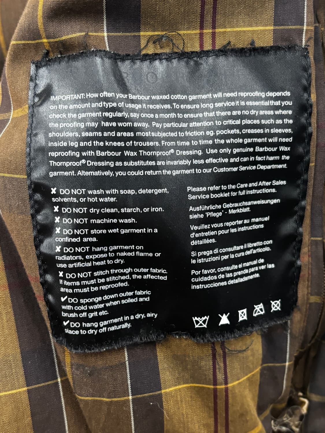 바버 라이트웨이트 더럼 왁스 자켓 S~M 상품이미지5