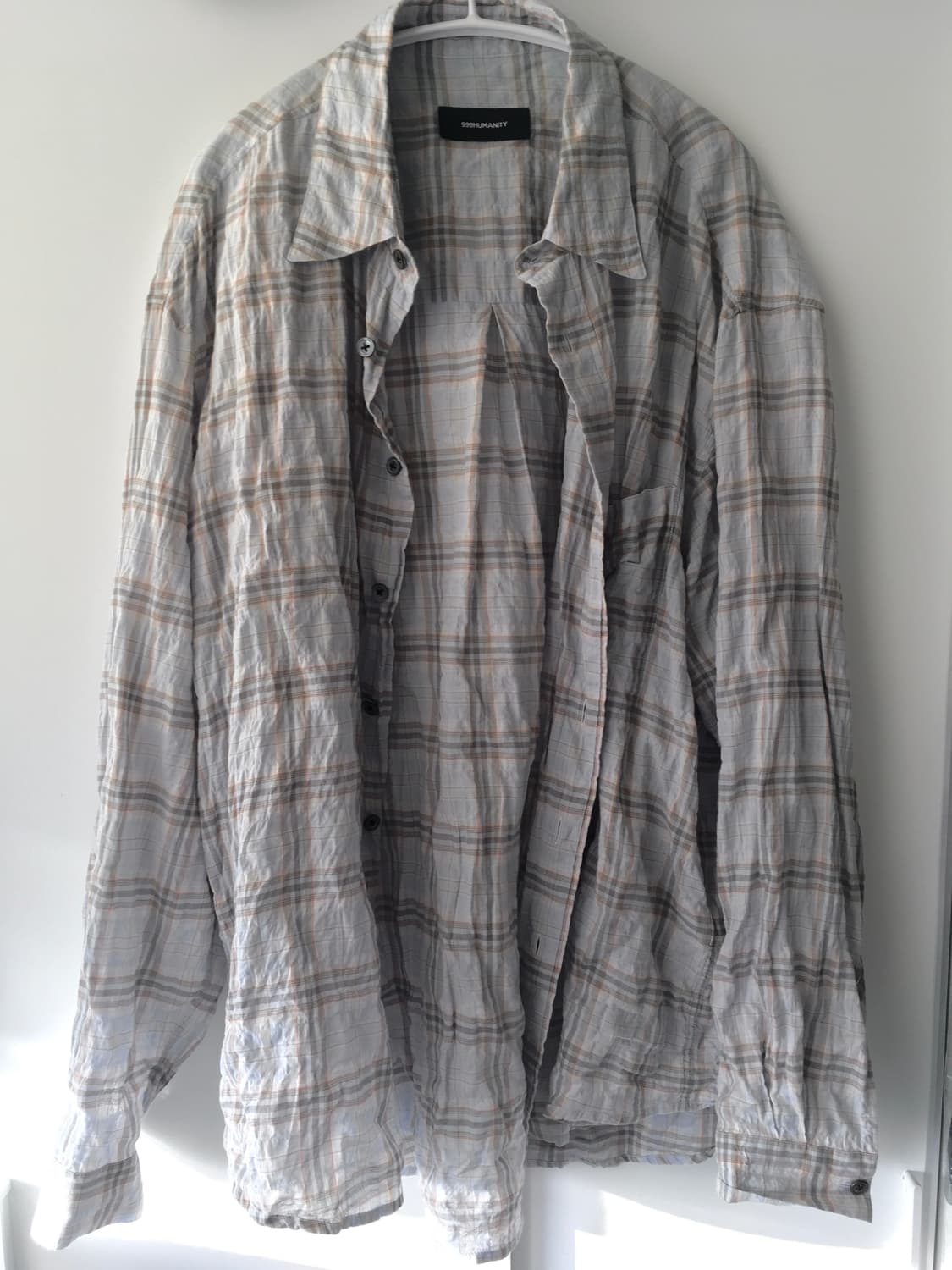 999휴머니티 이지 체크 셔츠 v15 상품이미지3