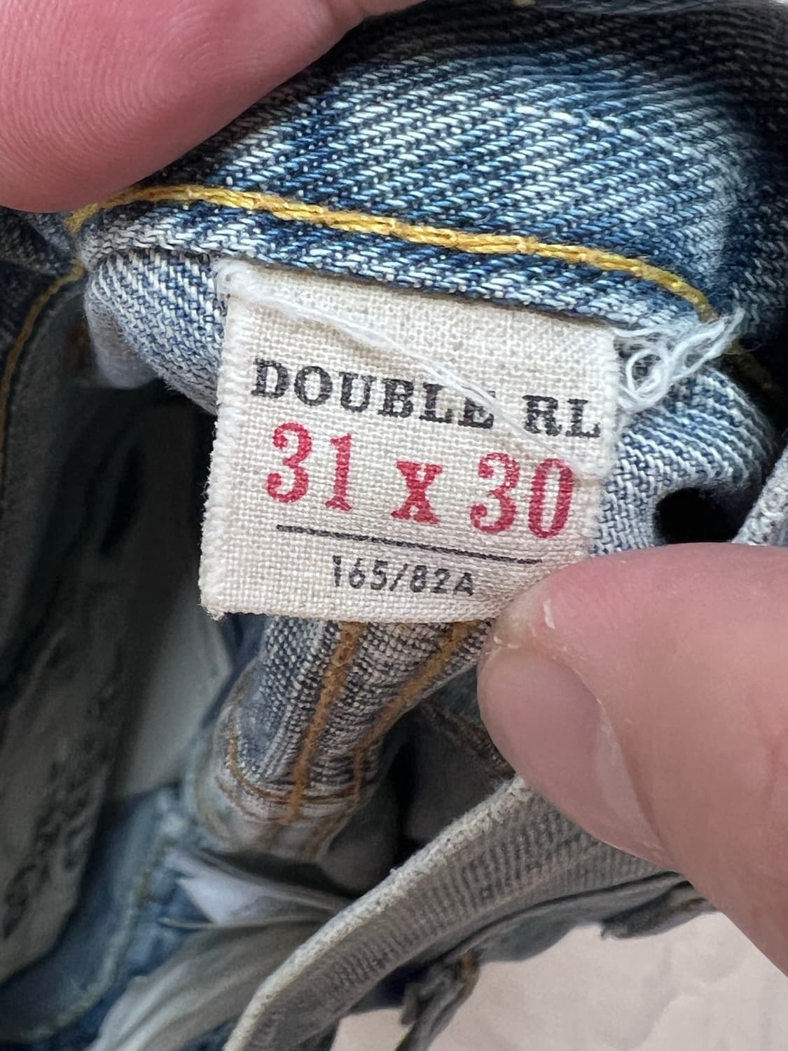 RRL 스트레이트 레그 핏 USA 메이드 셀비지 31/30 상품이미지3