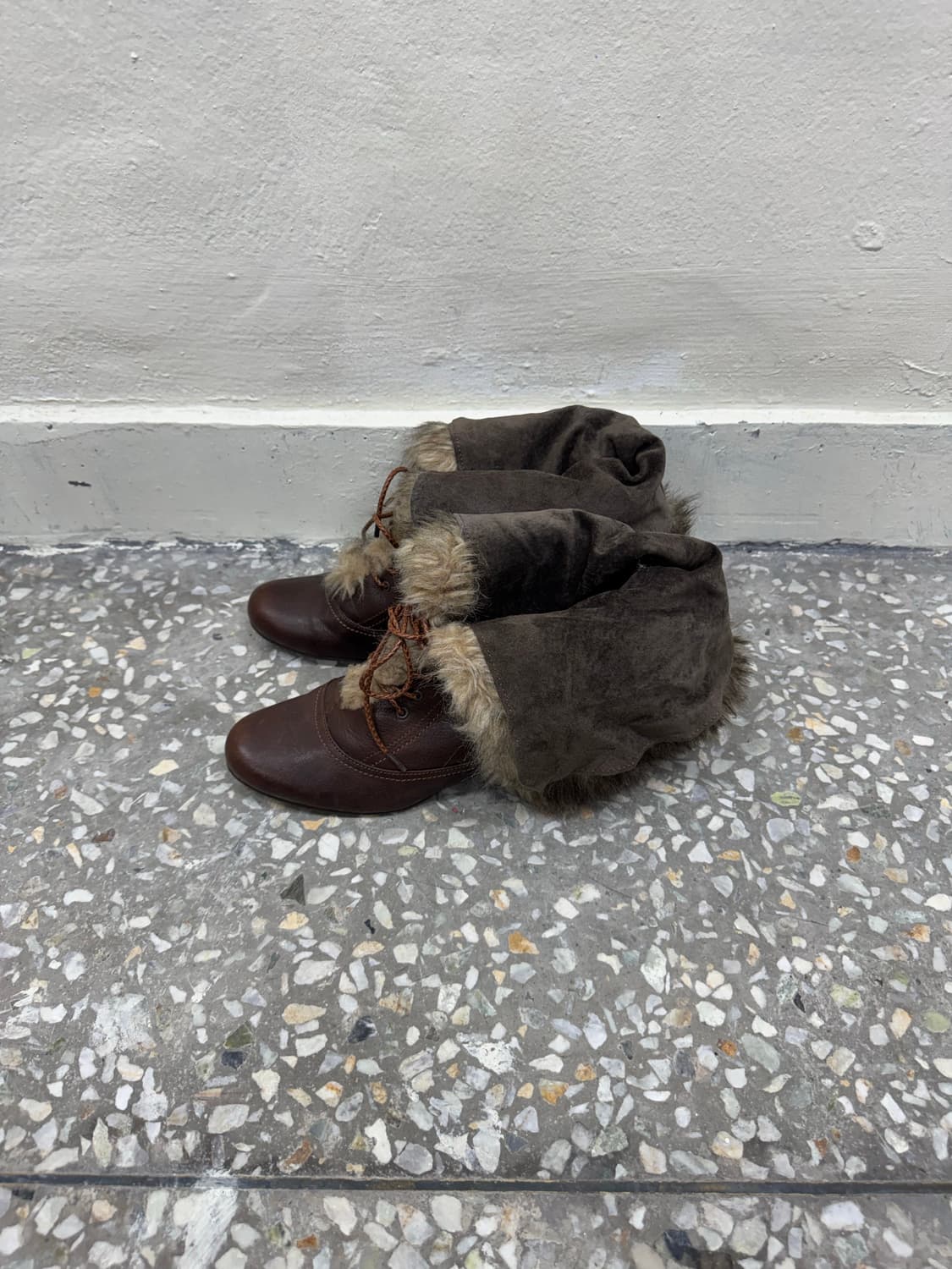 Alfredo bannister leather fur boots 상품이미지2