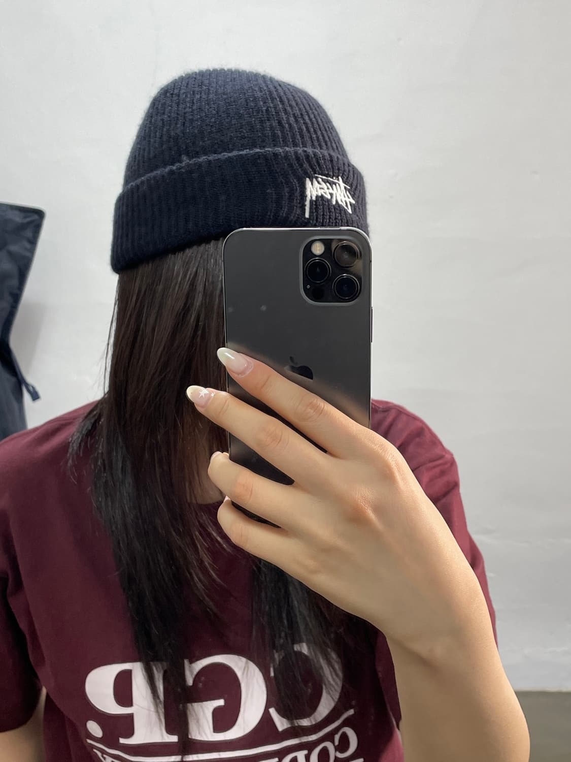 STUSSY 블랙 비니 (OS/TU) 상품이미지1