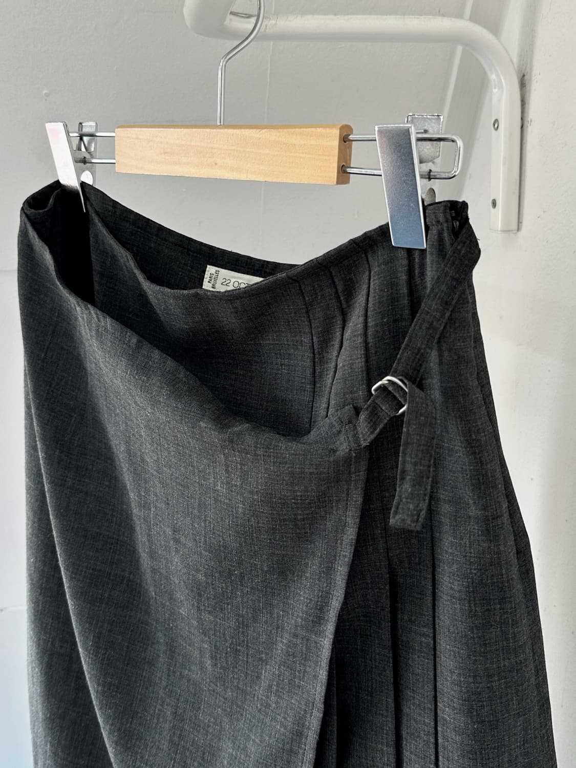 Summer wool poly design mid skirt 상품이미지6