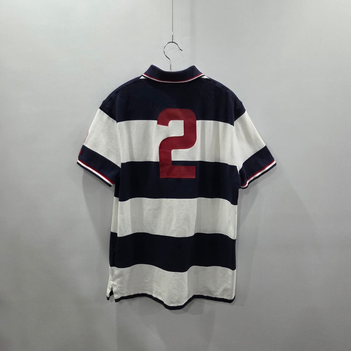 폴로랄프로렌 피케 카라 USA 스트라이프 반팔티 L 상품이미지5