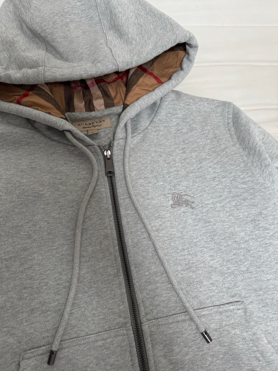 버버리 체크 후드집업 상품이미지2