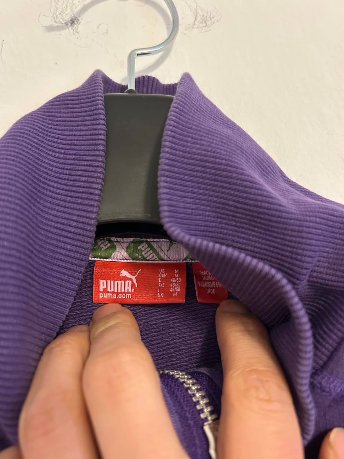 푸마 올드스쿨 백그래픽 퍼플 트랙 탑 상품이미지3