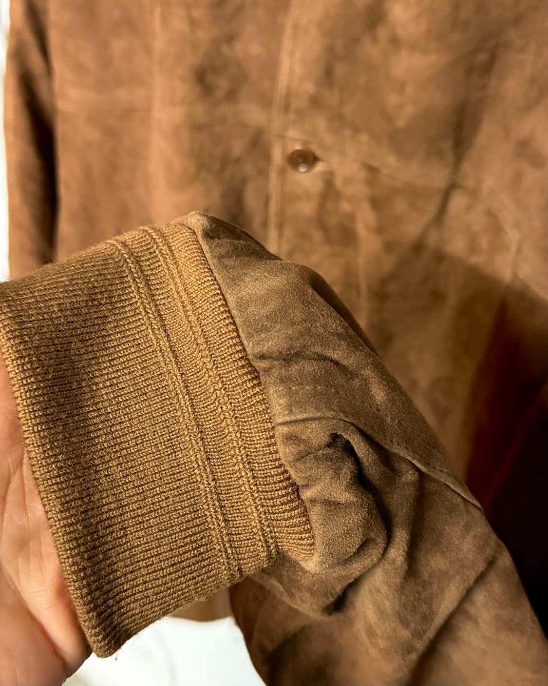 90-00‘s 브룩스브라더스 A-1 스웨이드 봄버자켓 XXL 상품이미지2