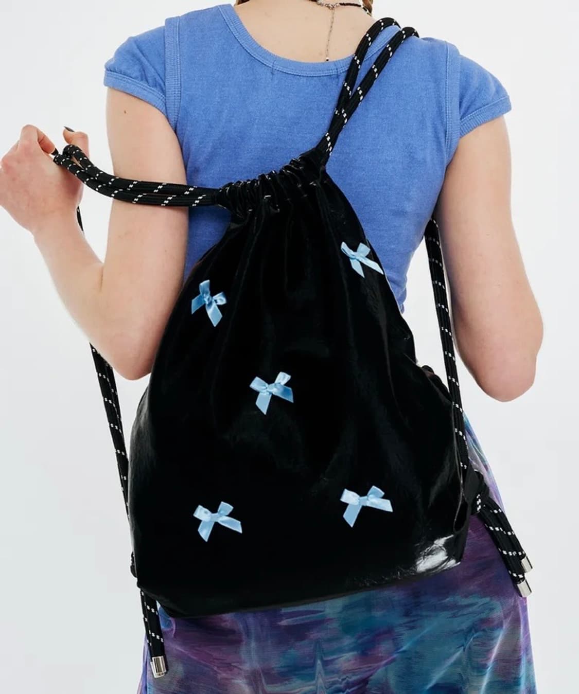 아더월들리 리본 짐색 블루 상품이미지1